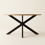 Table basse ronde bois et noir pied araignée LÉNA – NEO TABLE