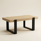 Table basse rectangulaire bois et noir NOVA – NEO TABLE