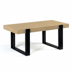 Table basse rectangulaire bois et noir NOVA – NEO TABLE